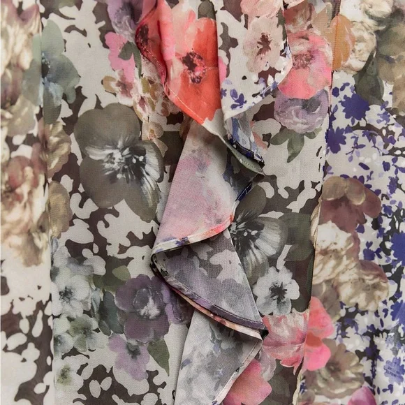 ❌SOLD❌ ZARA Floral Print Shirt - Picture 9 of 9